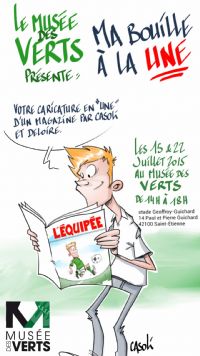 L’atelier du caricaturiste les mercredis 15 et 22 juillet. Du 15 au 22 juillet 2015 à Saint-Etienne. Loire.  14H00